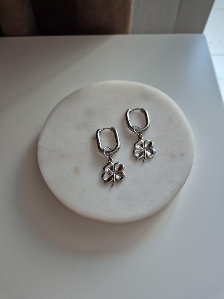 Серьги со съемными подвесками Clover