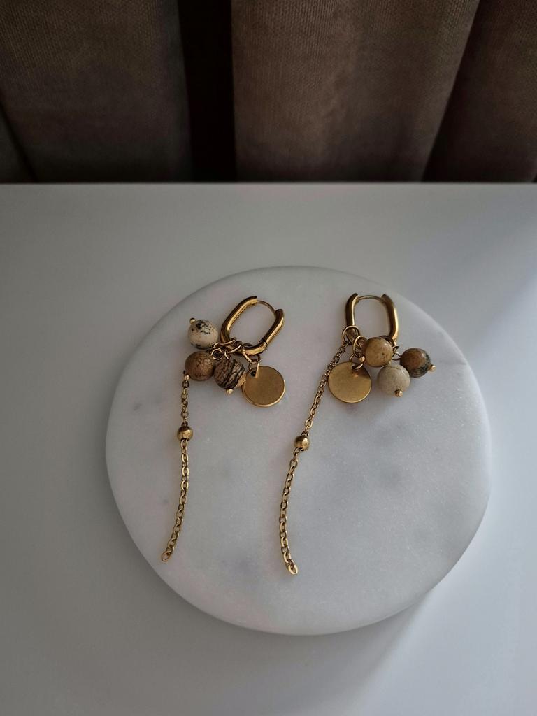 Серьги Jasper со съемными подвесками