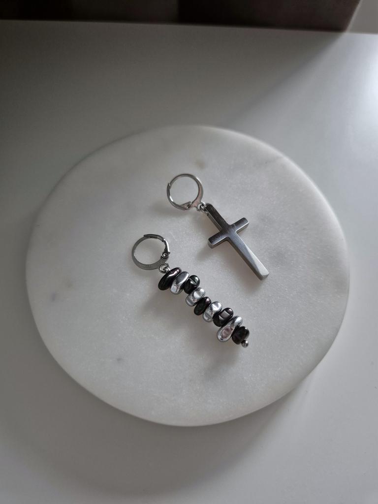 Серьги асимметричные Shade cross