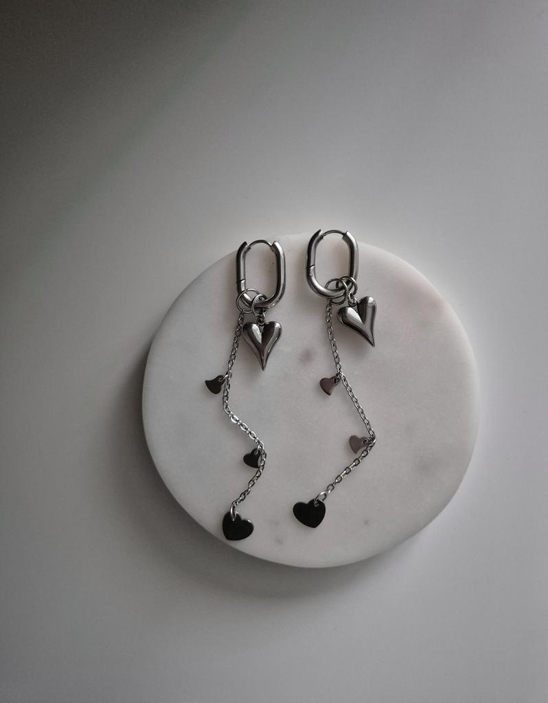 Серьги со съёмными подвесками mix #88