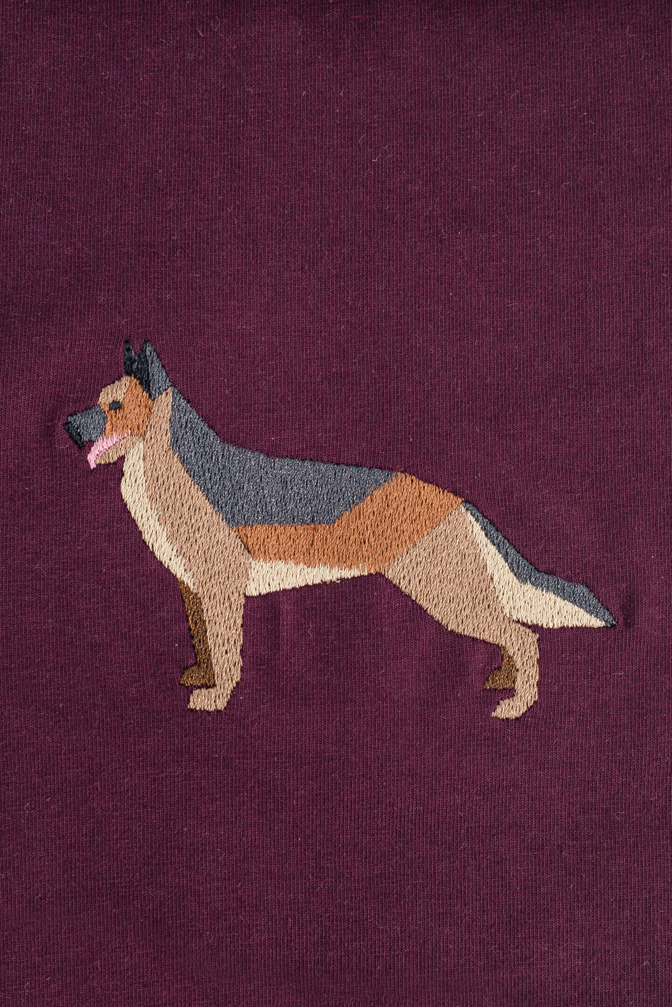 German shepard maroon T-shirt
