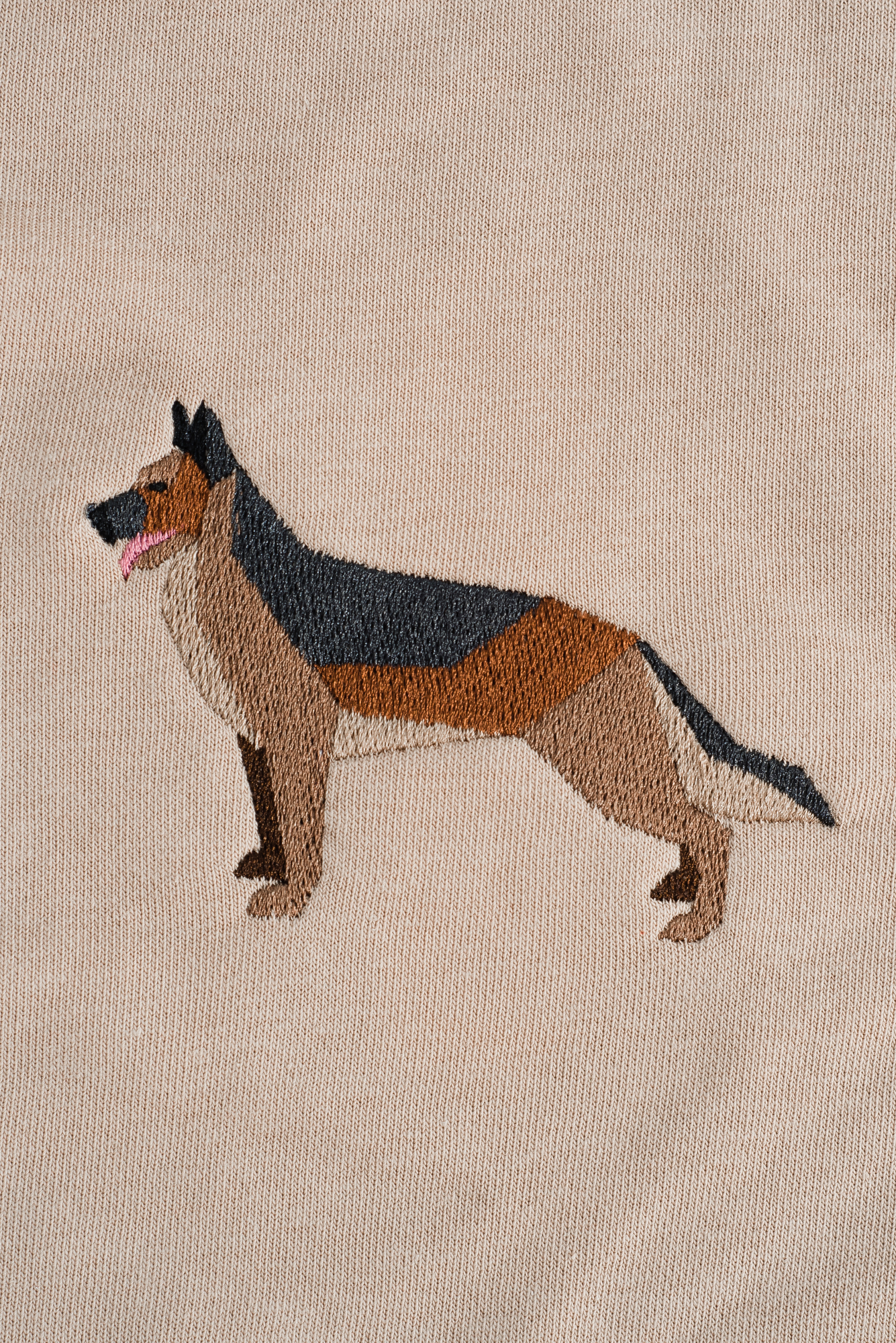 German shepherd beige hoodie