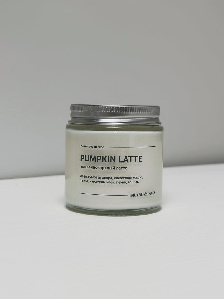 Соевая свеча "тыквенно-пряный латте"