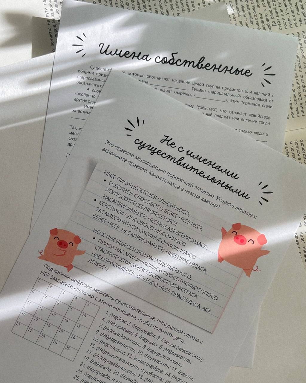 Набор "Имя существительное" БЕЗ КВИЗА