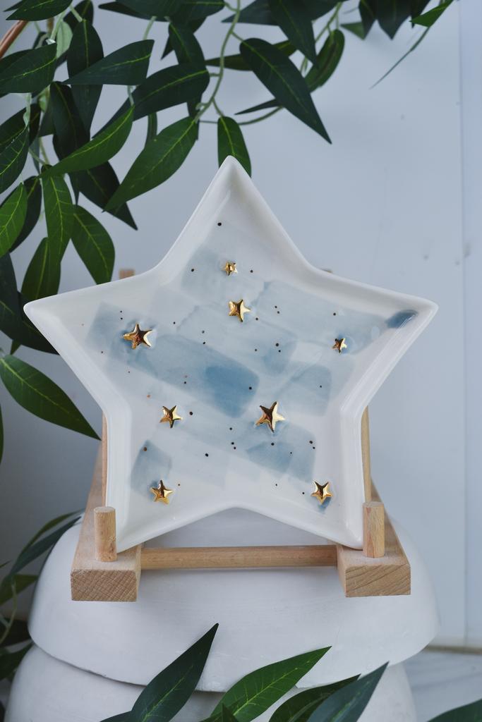 Тарелка звезда