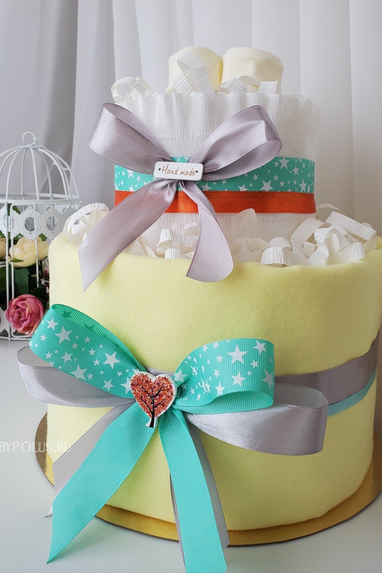 Торт из памперсов универсальный "Звездочка"