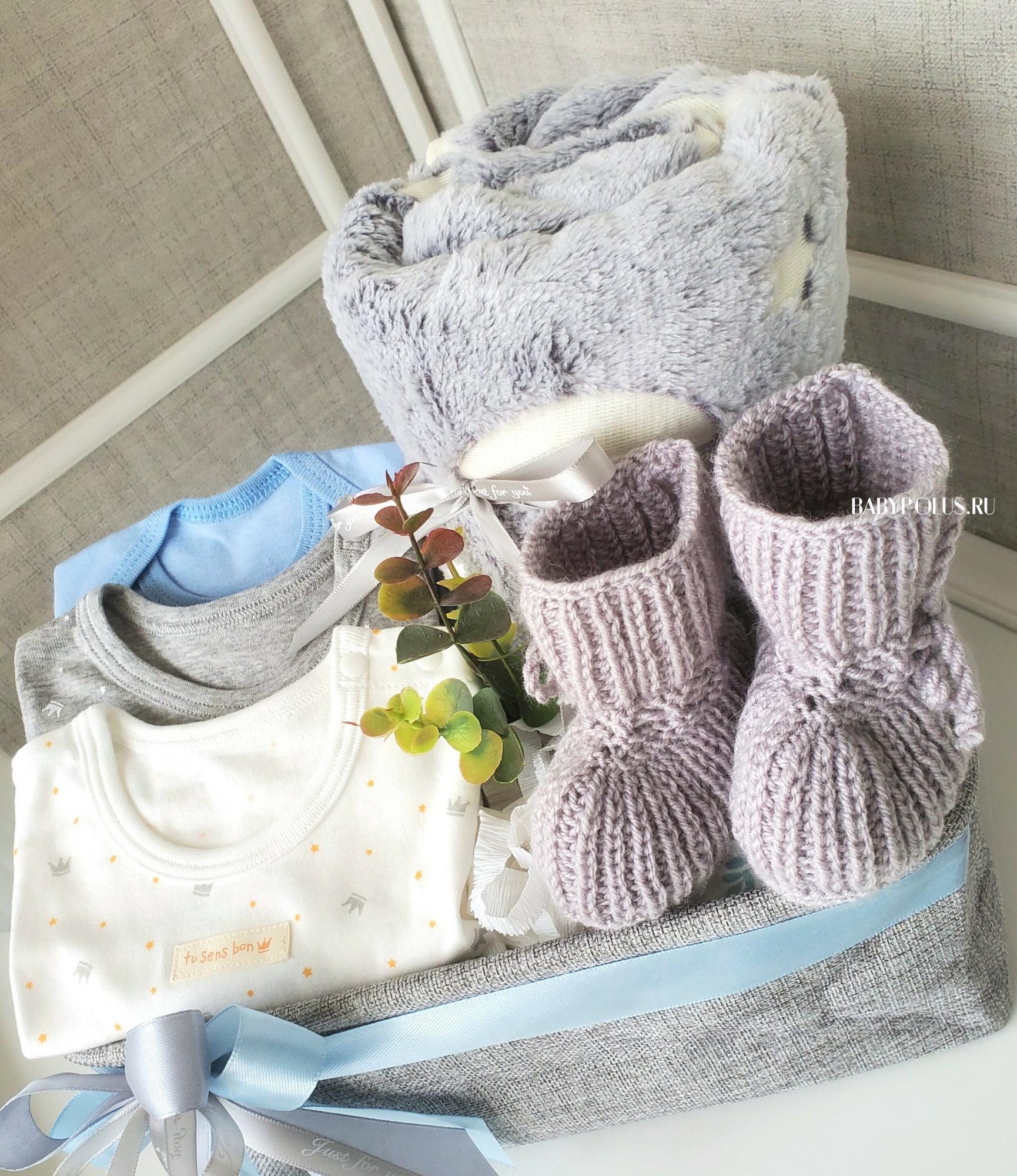 Корзинка на выписку/подарок для новорожденного мальчика