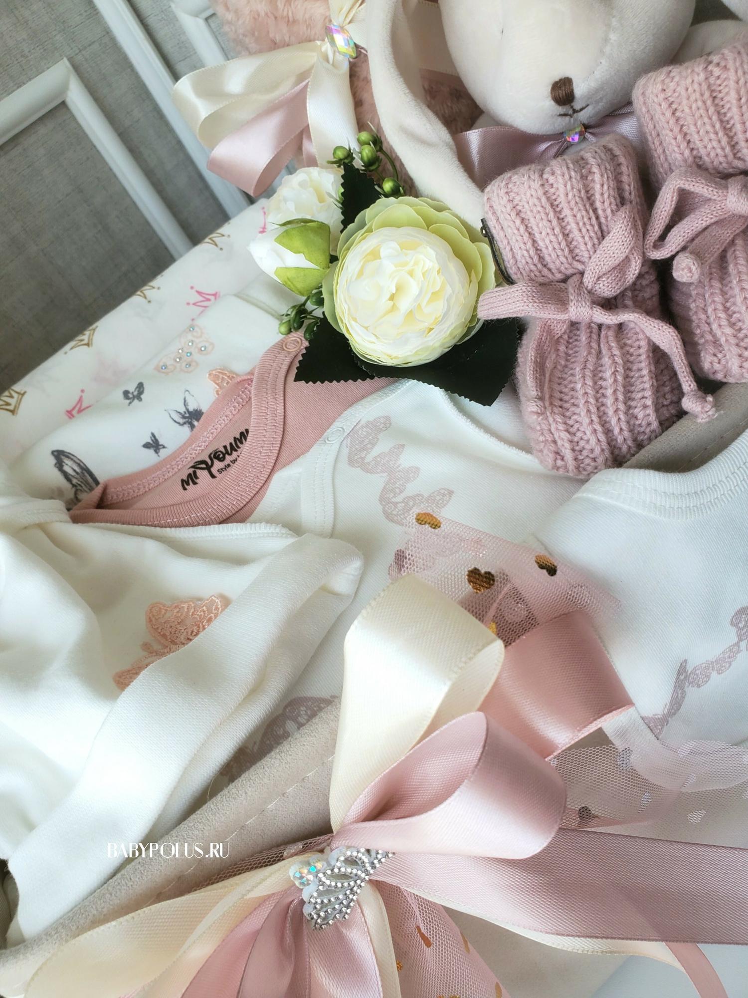 Большая подарочная корзина на рождение девочки