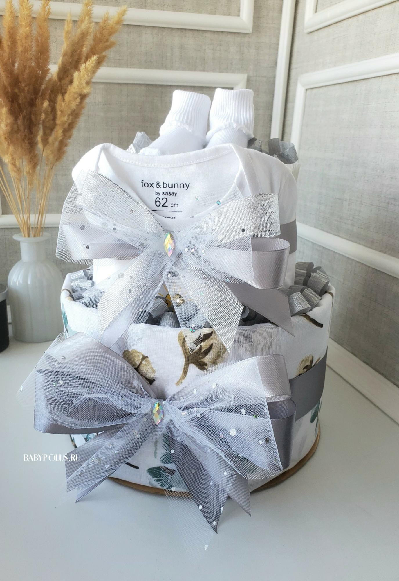 Тортик из подгузников универсальный