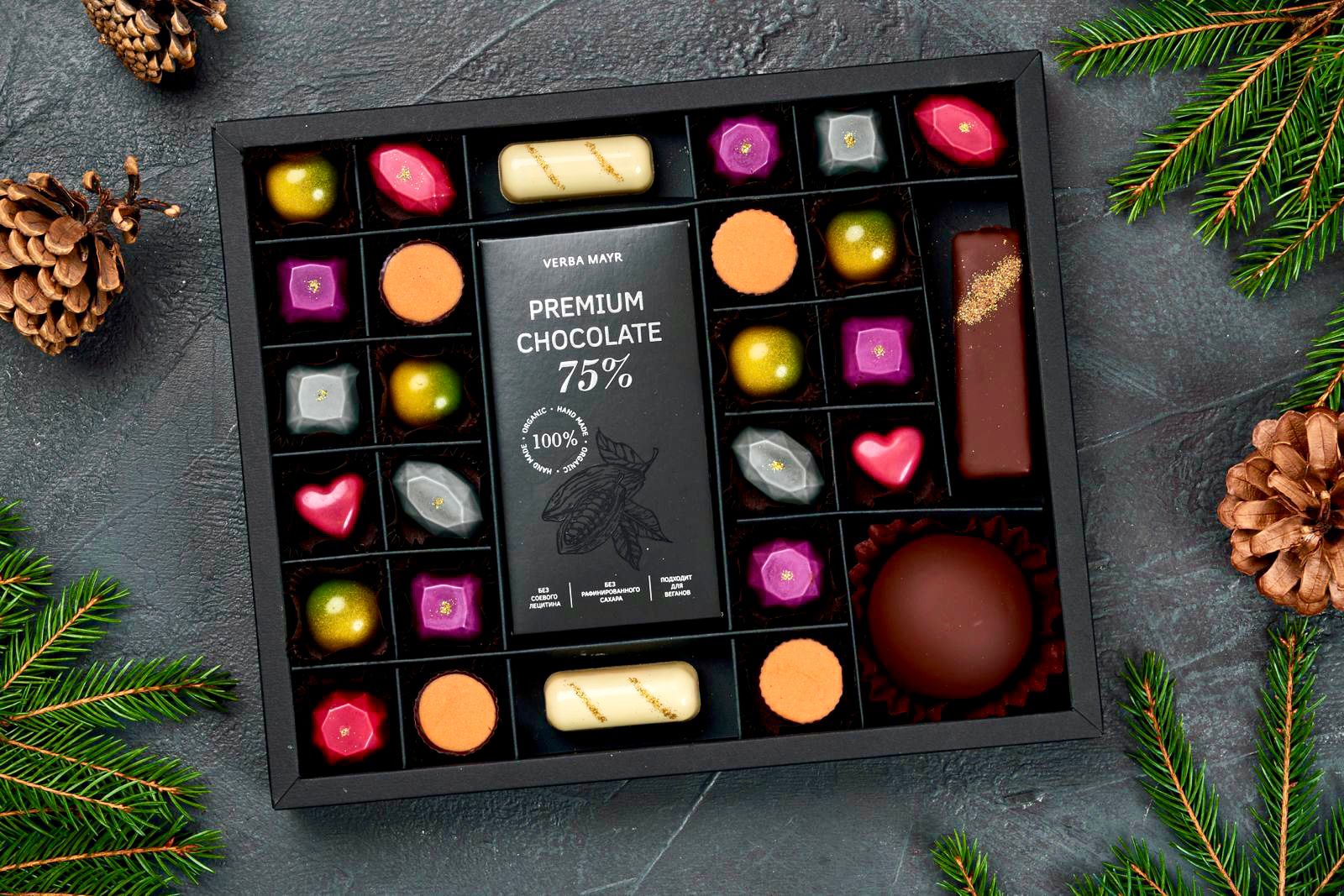 Коробка конфет подарочная