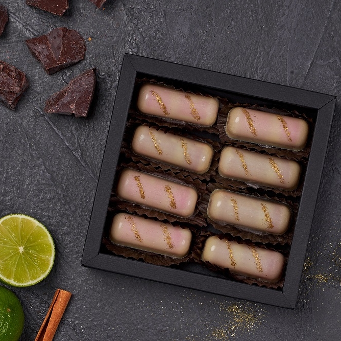 Клюквенный ганаш в белом шоколаде