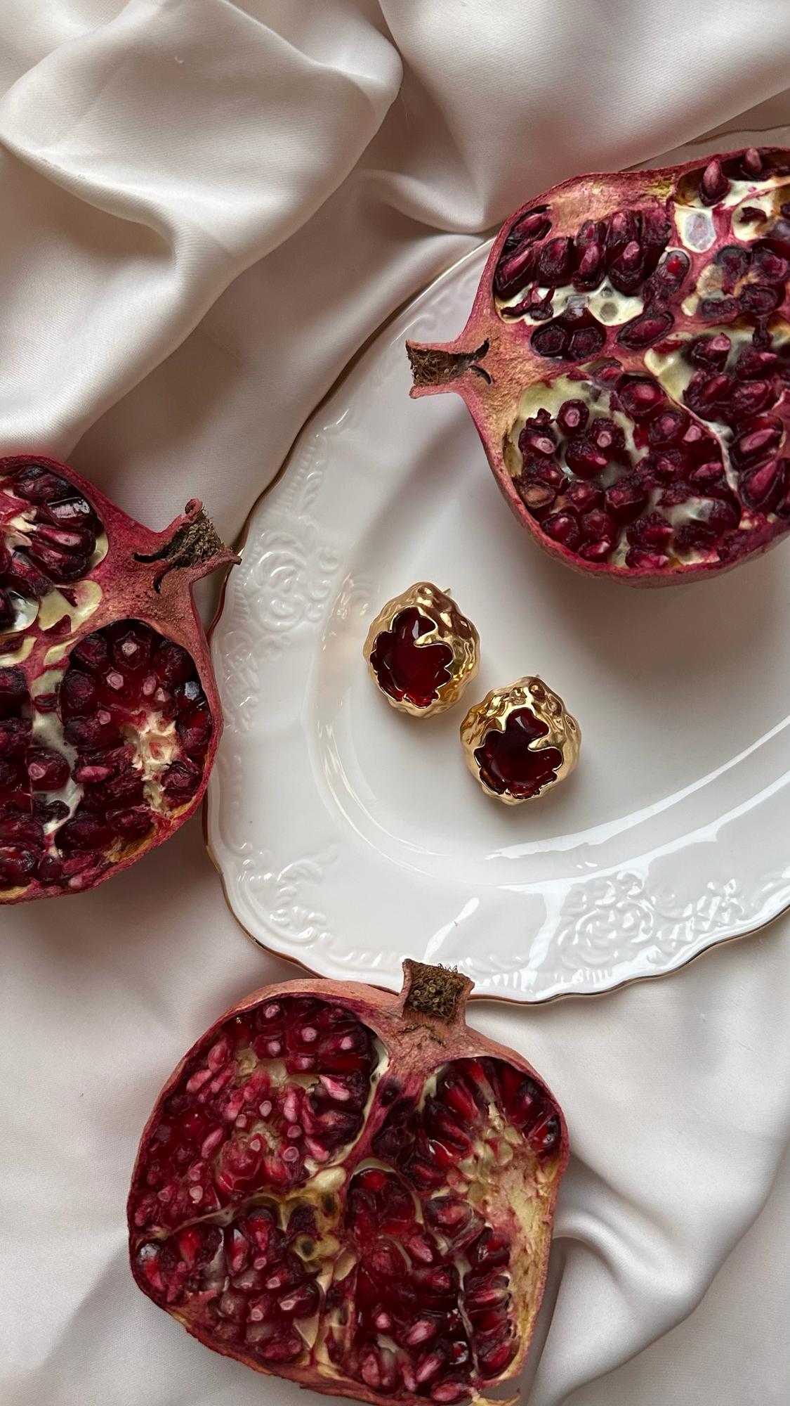 Серьги "GRANAT COLLECTION"