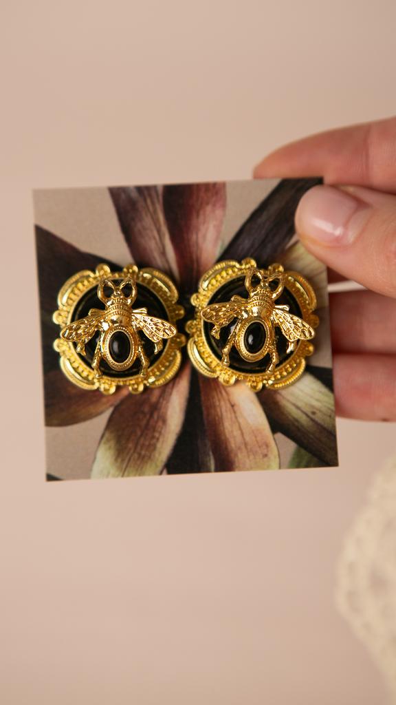 Серьги "BEES BLACK"