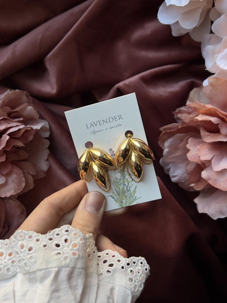 Серьги "TREFOIL 2.0" gold