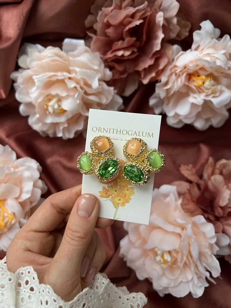 Серьги "GREEN LOVE"