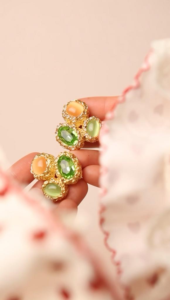 Серьги "GREEN LOVE"