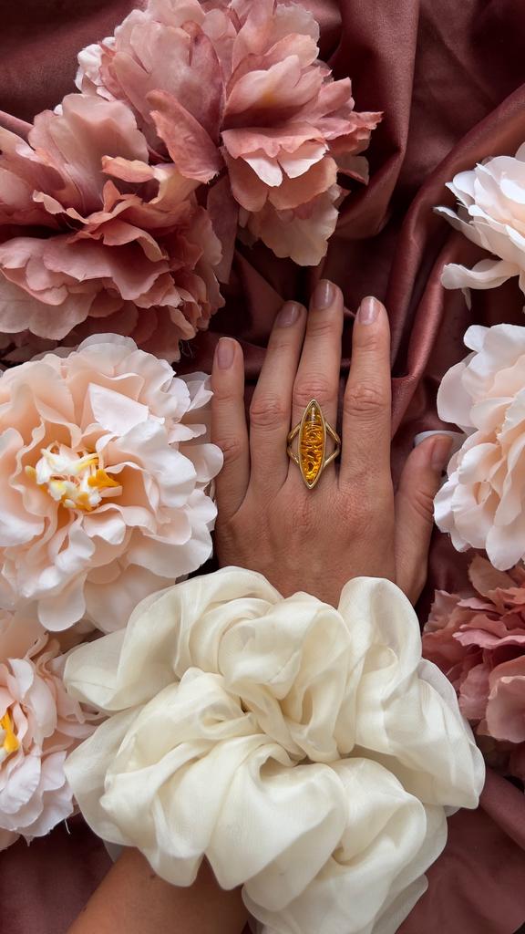 Кольцо "ISKRA" orange