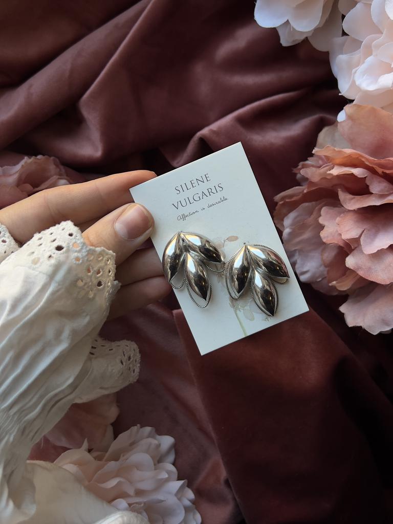 Серьги "TREFOIL 2.0" silver