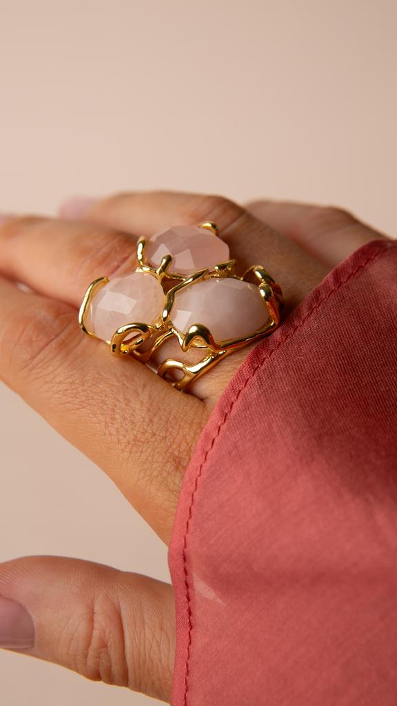 Кольцо "STONES" pink