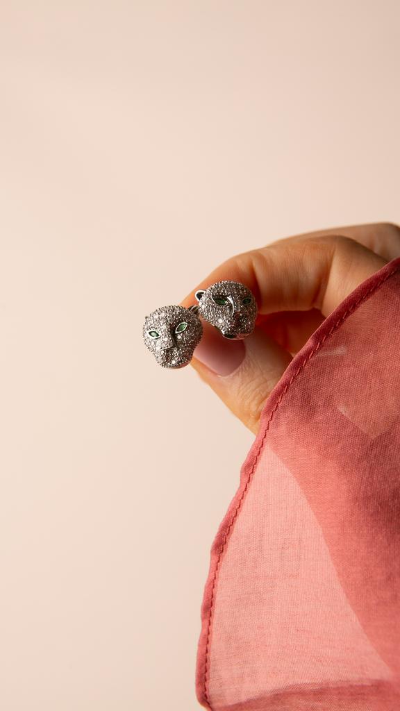 Серьги "PANTERA" silver