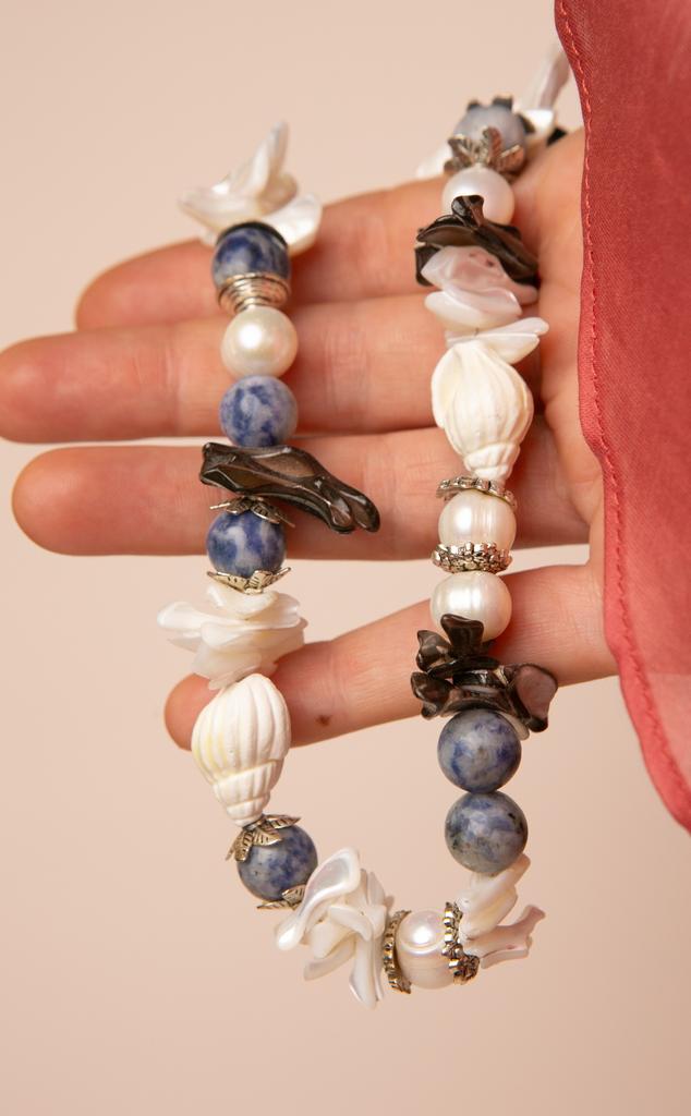 Чокер "NATURE" blue