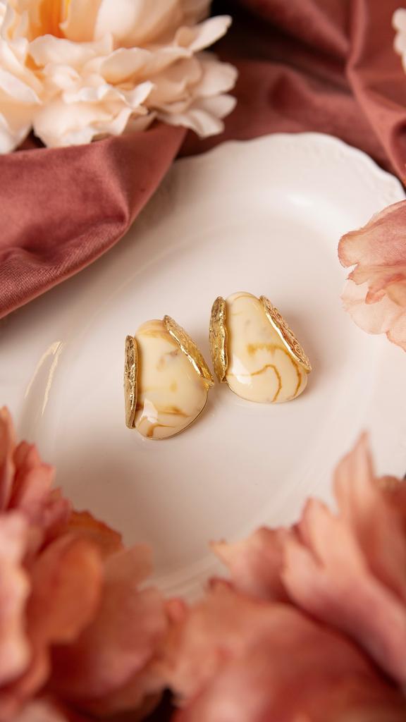 Серьги "CREME BRULE"