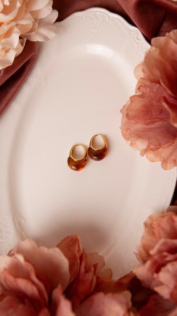 Серьги "HANNA" brown