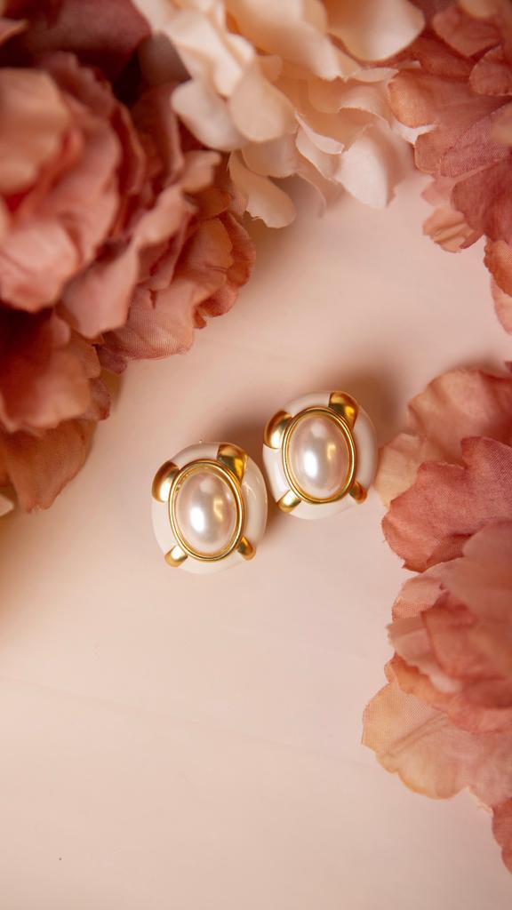 Серьги "OLD MONEY" white