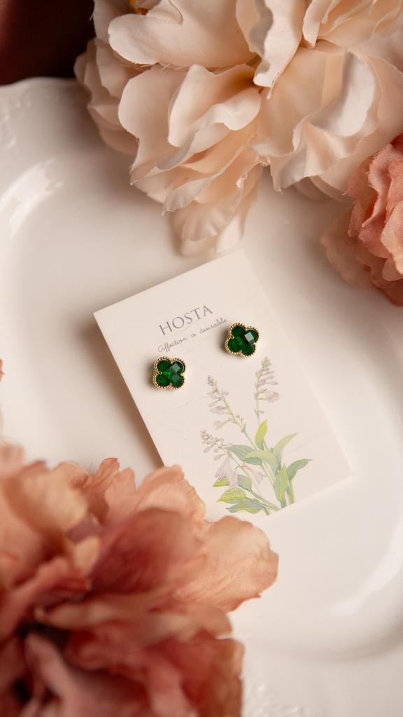 Серьги "ISABEL" green