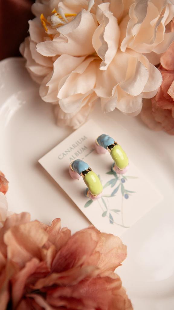 Серьги "CUITE" blue