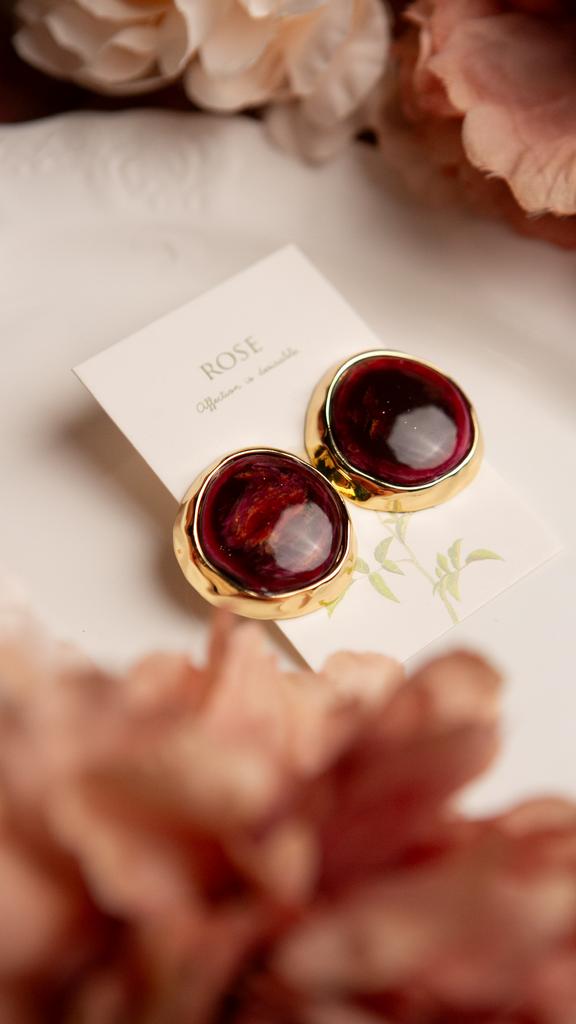 Серьги "SICILIA" bordo