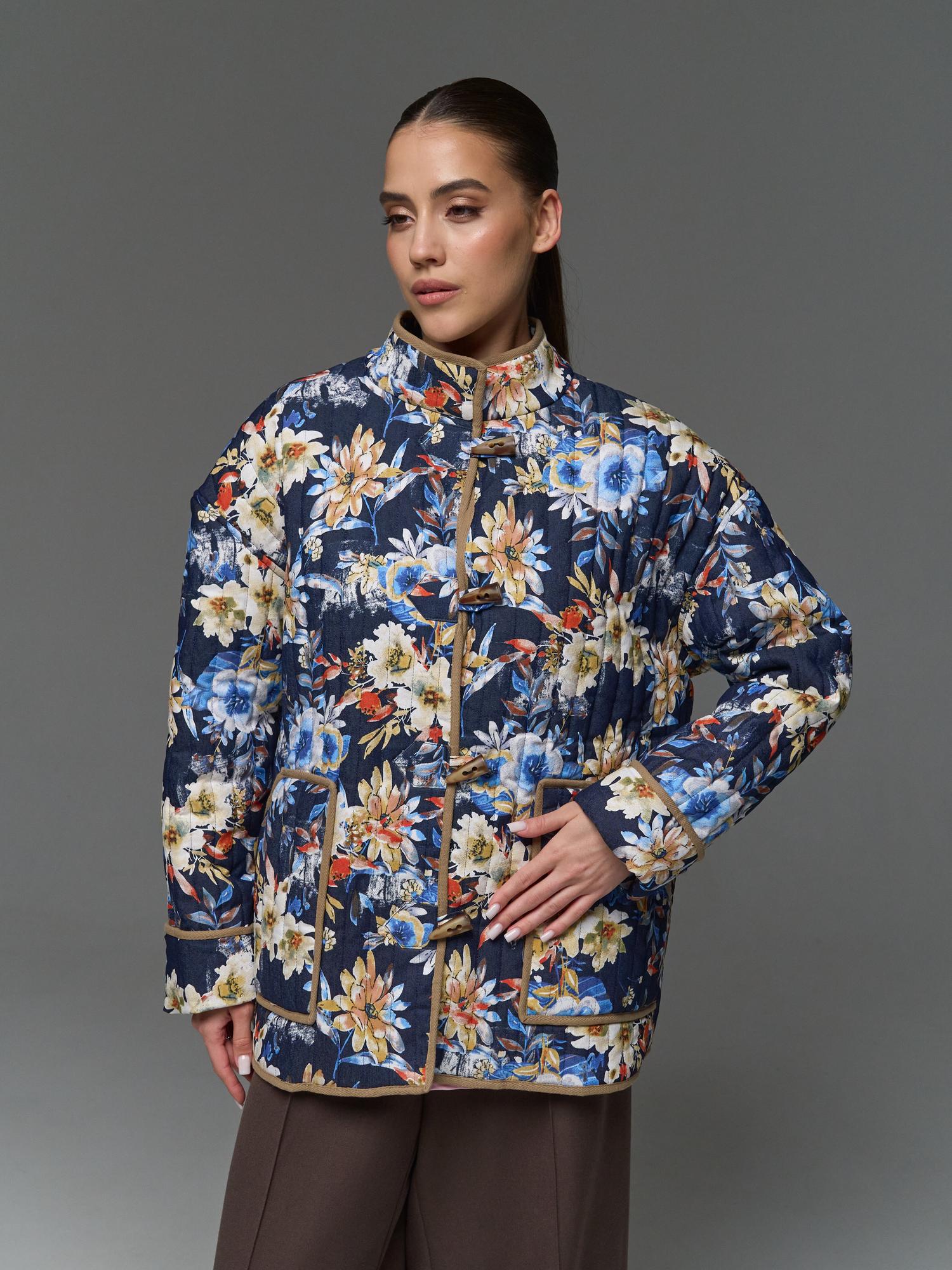 Куртка стеганая цветная