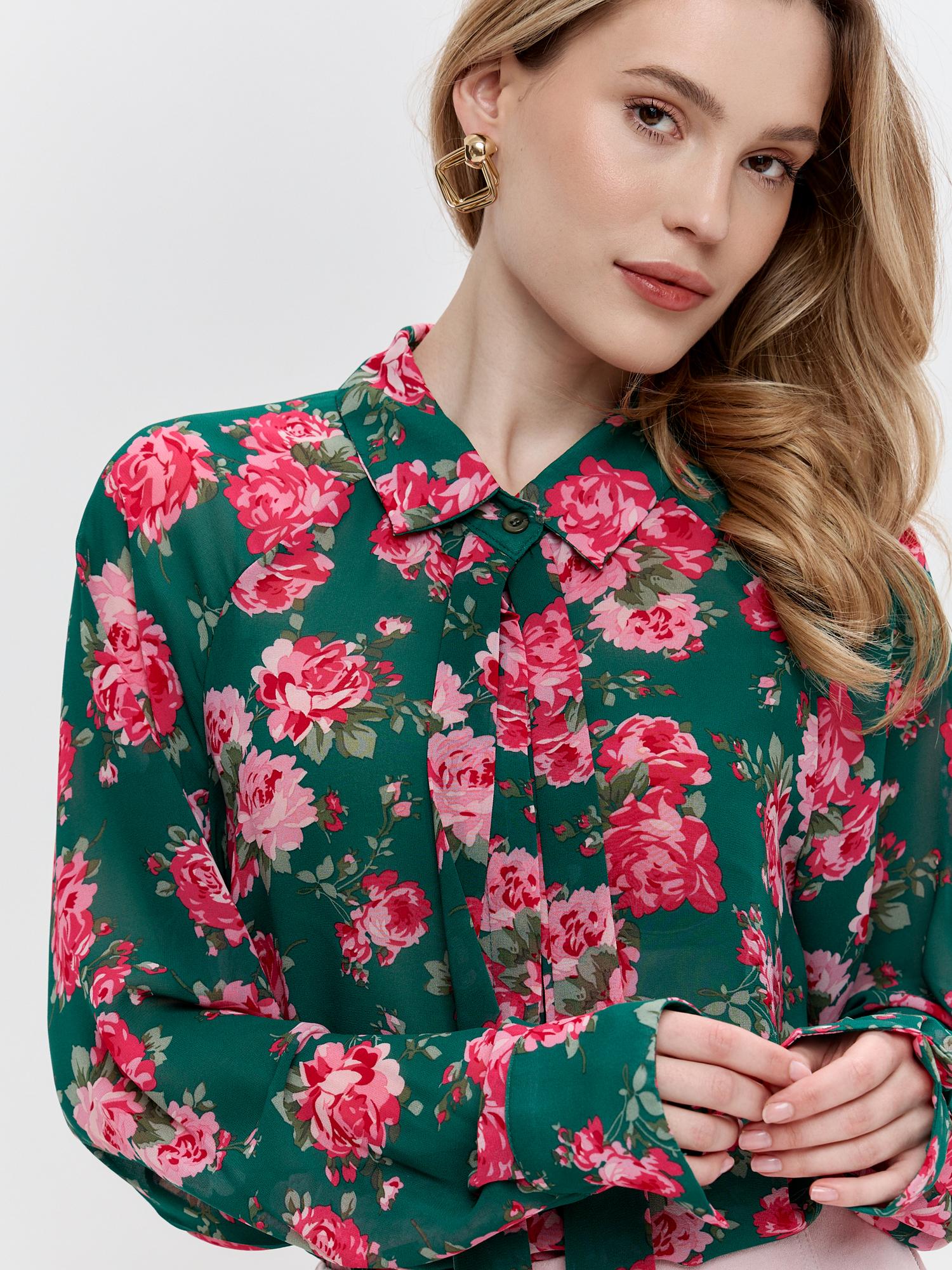 Блуза галстук Розы