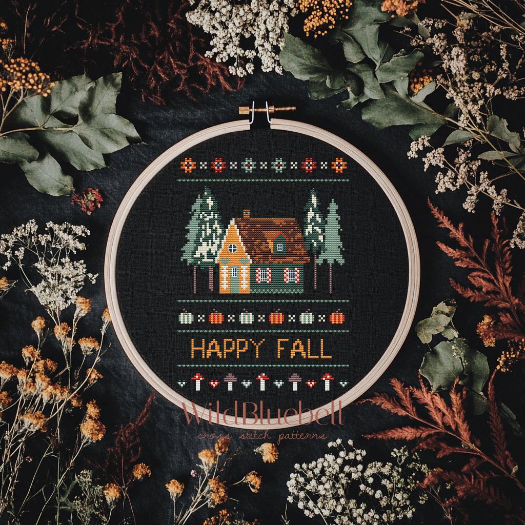 Пряный лес. Электронная схема вышивки крестиком