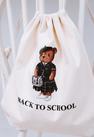 Сумка-мешок BACK TO SCHOOL цвет: кремовый/медведь зеленый