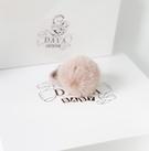 Резинка для волос "Fluffy" цвет: пудровый