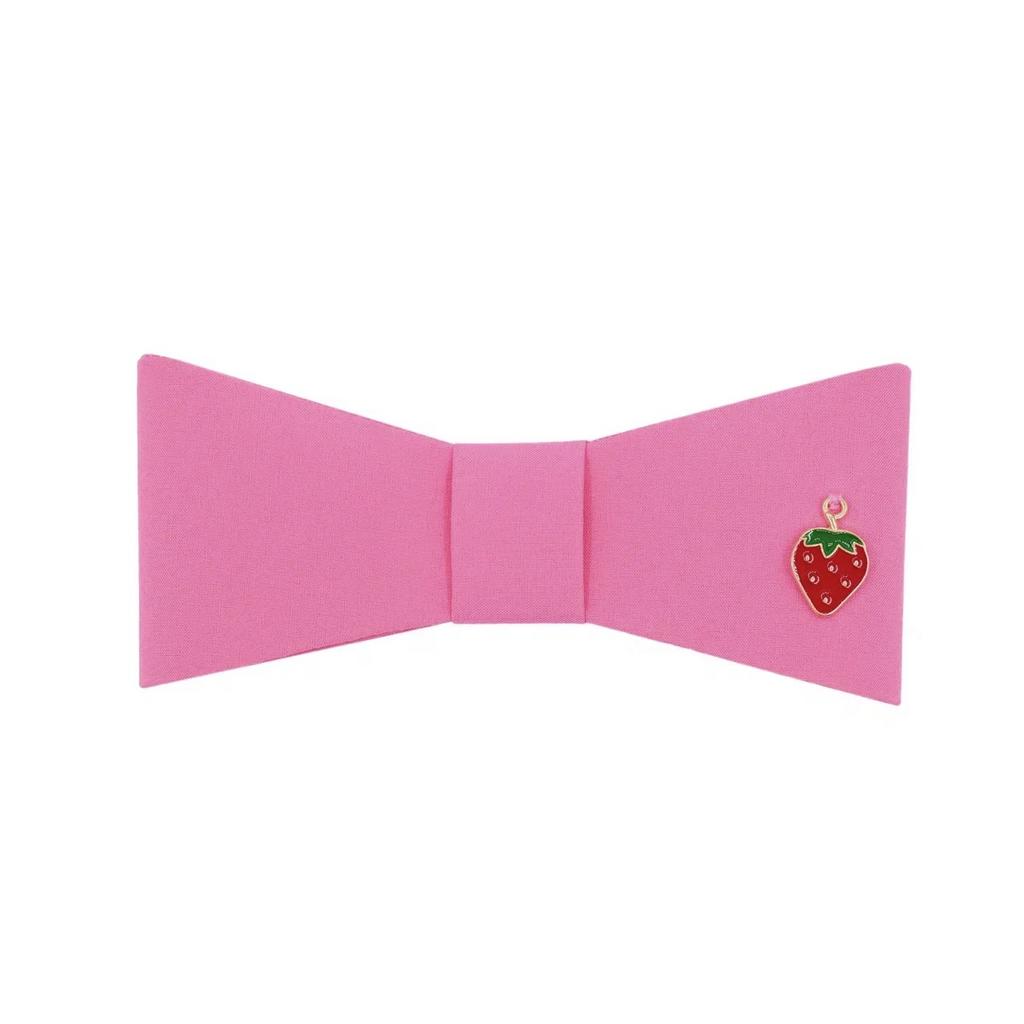Бант на заколке "Betty/Strawberry " цвет: ярко-розовый