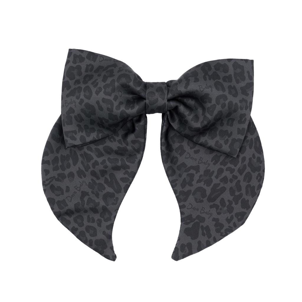 Бант на заколке Lovely/Leopard Graphite