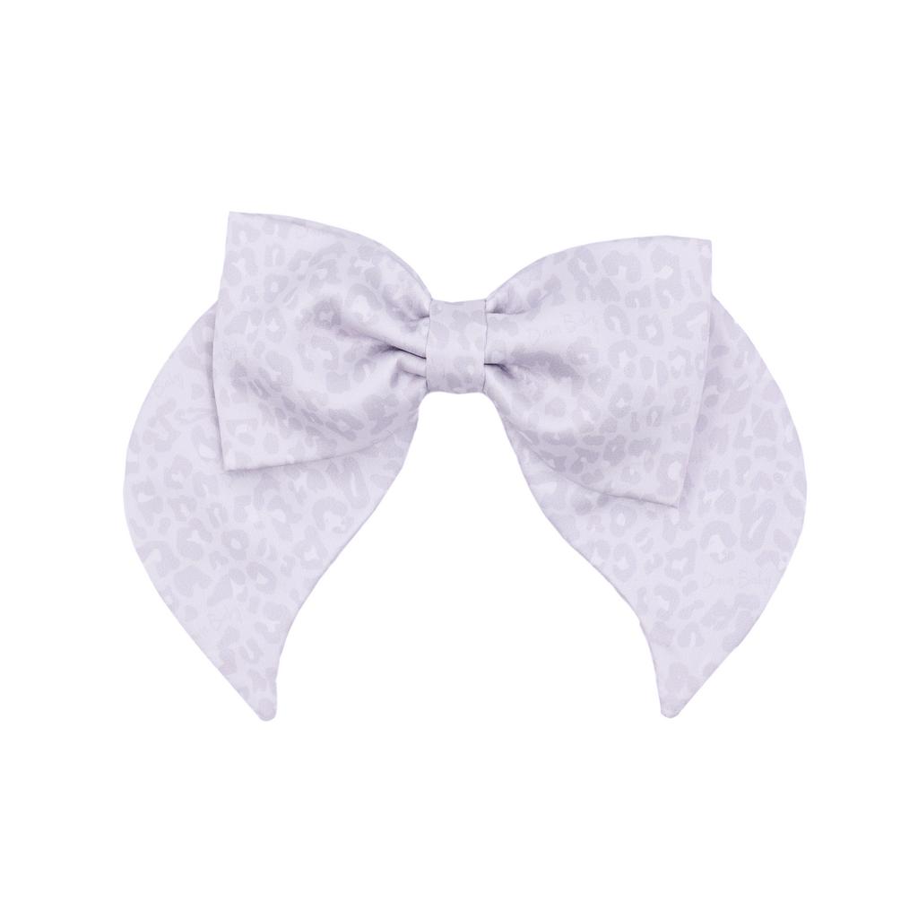 Бант на заколке Lovely/Leopard light grey