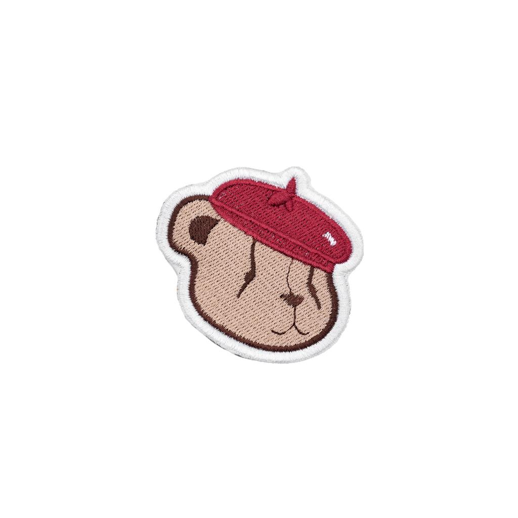 Заколка для волос Bear Dava цвет: бордовый