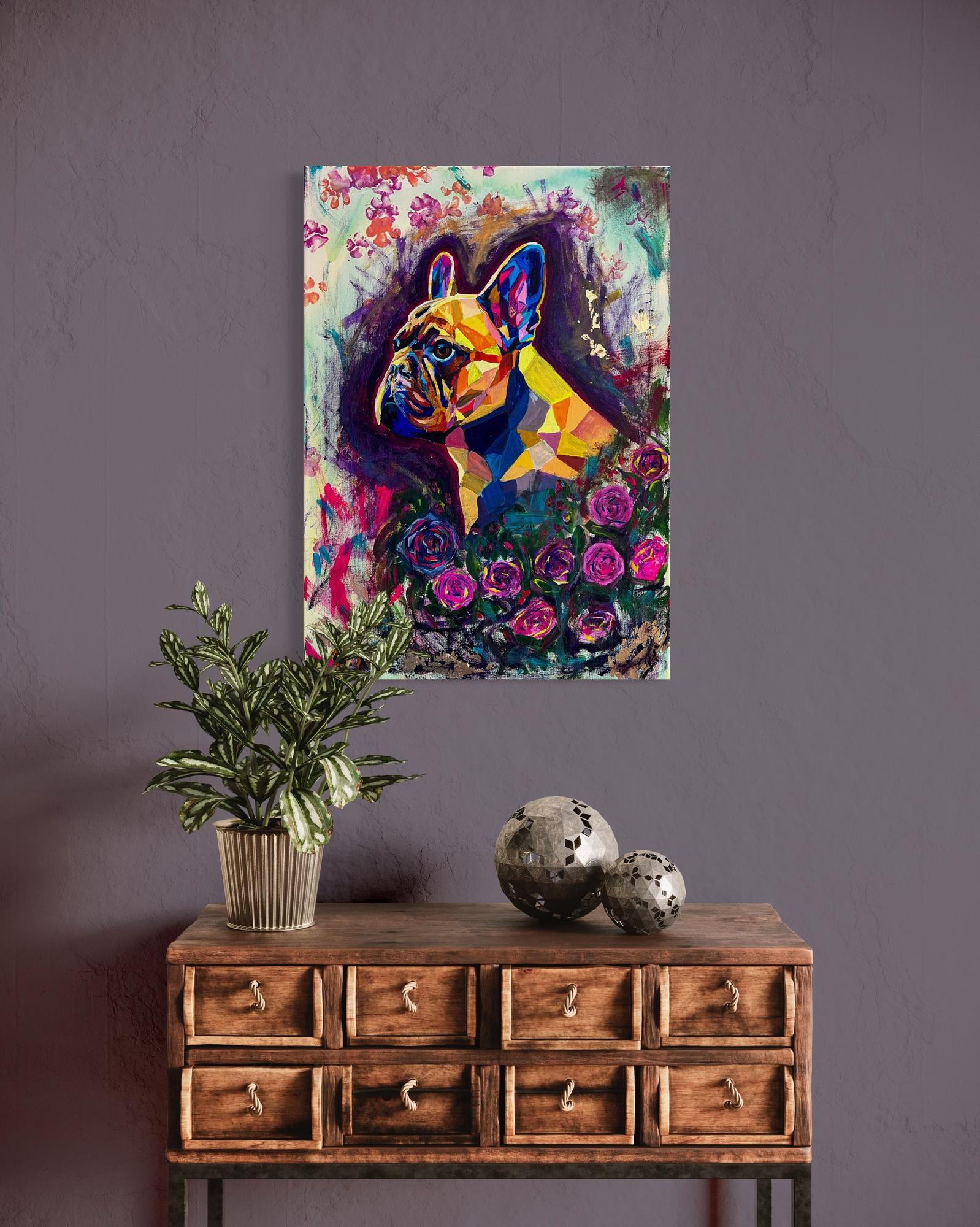 Картина «Цветочная геометрия», 60х80