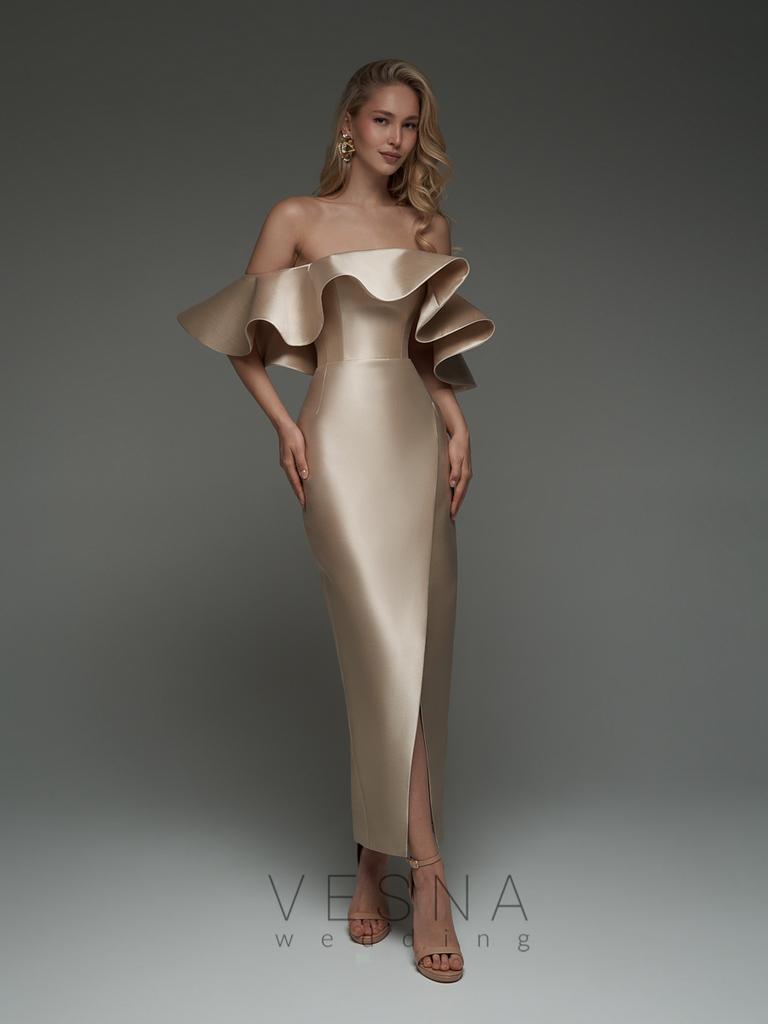 Вечернее платье Алесия Силк Ваниль