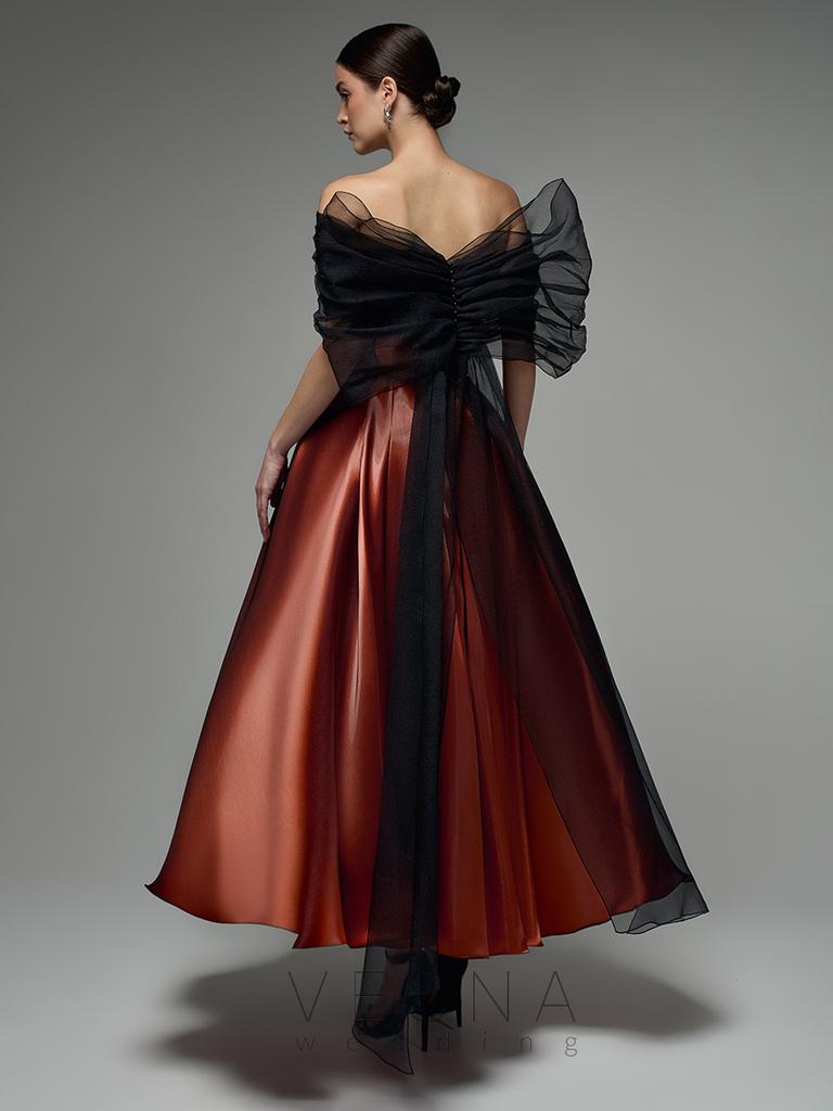 Вечернее платье Грейс Терракот + Вуаль Бант