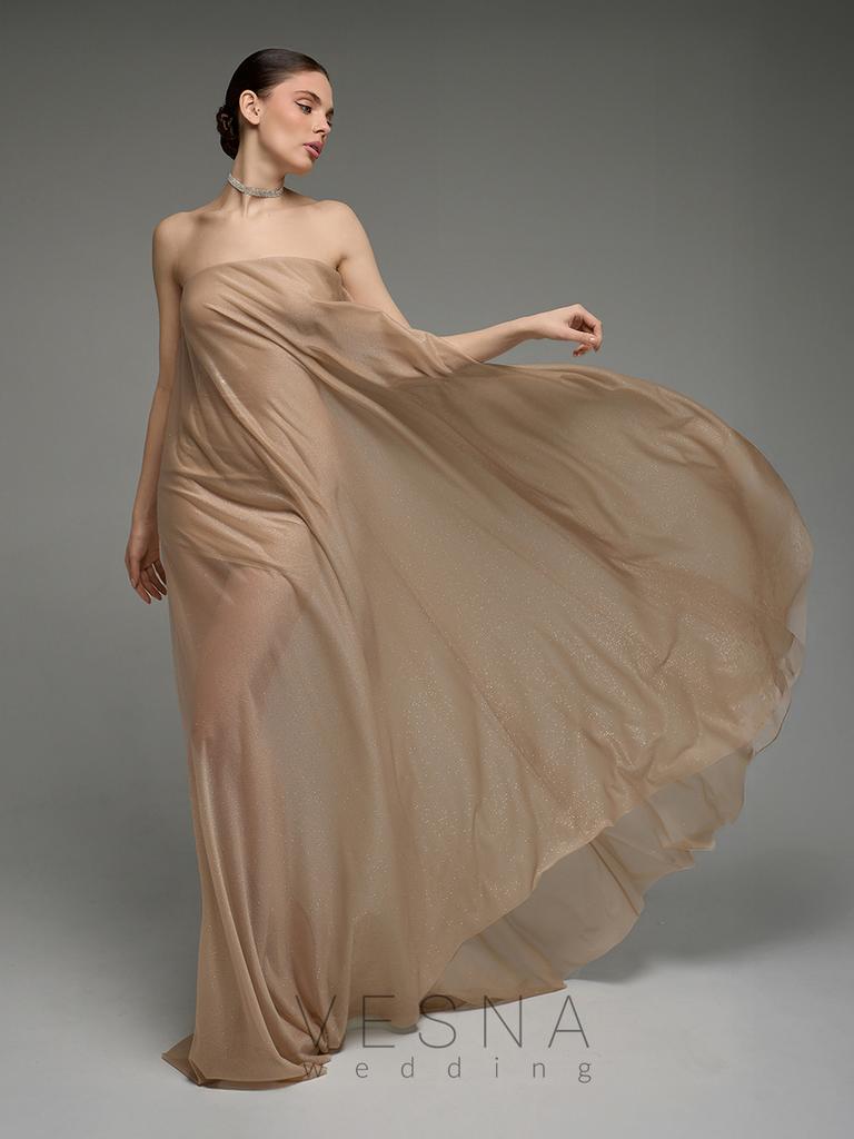 Вечернее платье Эфель нюд