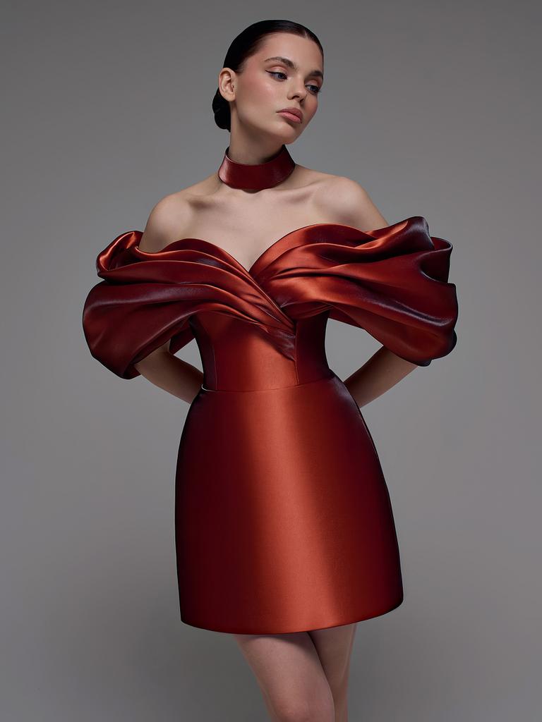 Вечернее платье Зендая Терракот