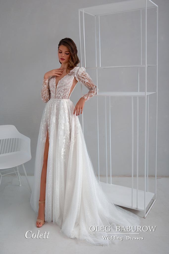 Свадебное платье-трансформер (рукав съемный)