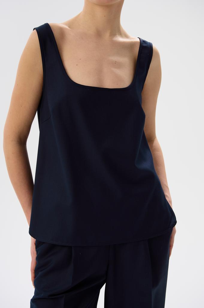 Топ костюмный темно-синий