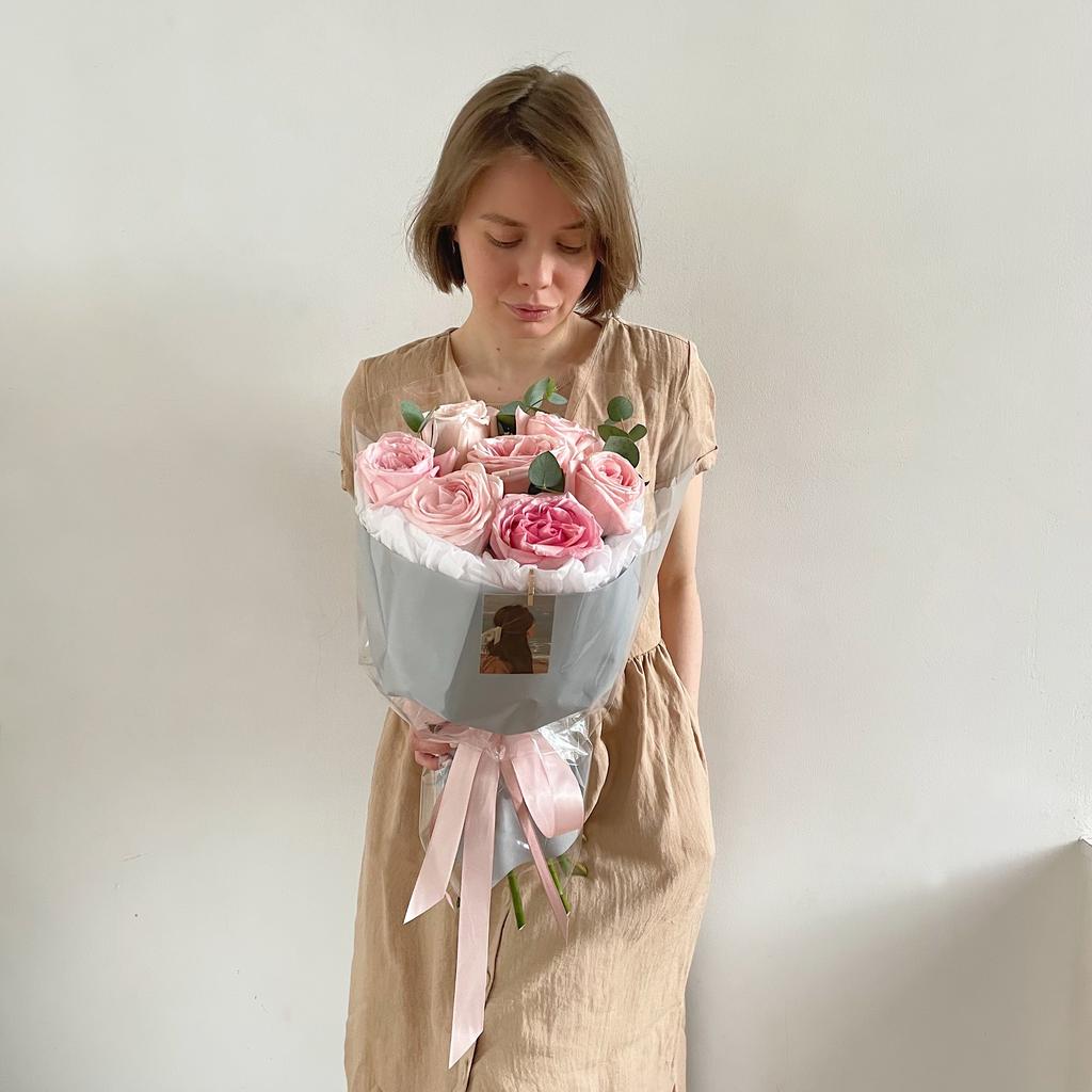 Малиновый Десерт (Букет из Ароматных Пионовидных Роз)