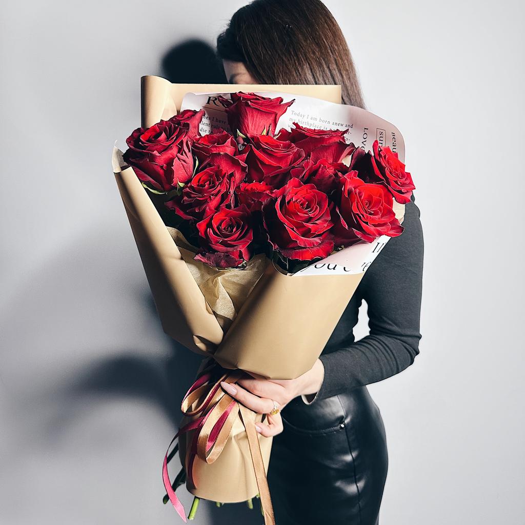 Роксолана (Букет из Бордовых Роз)