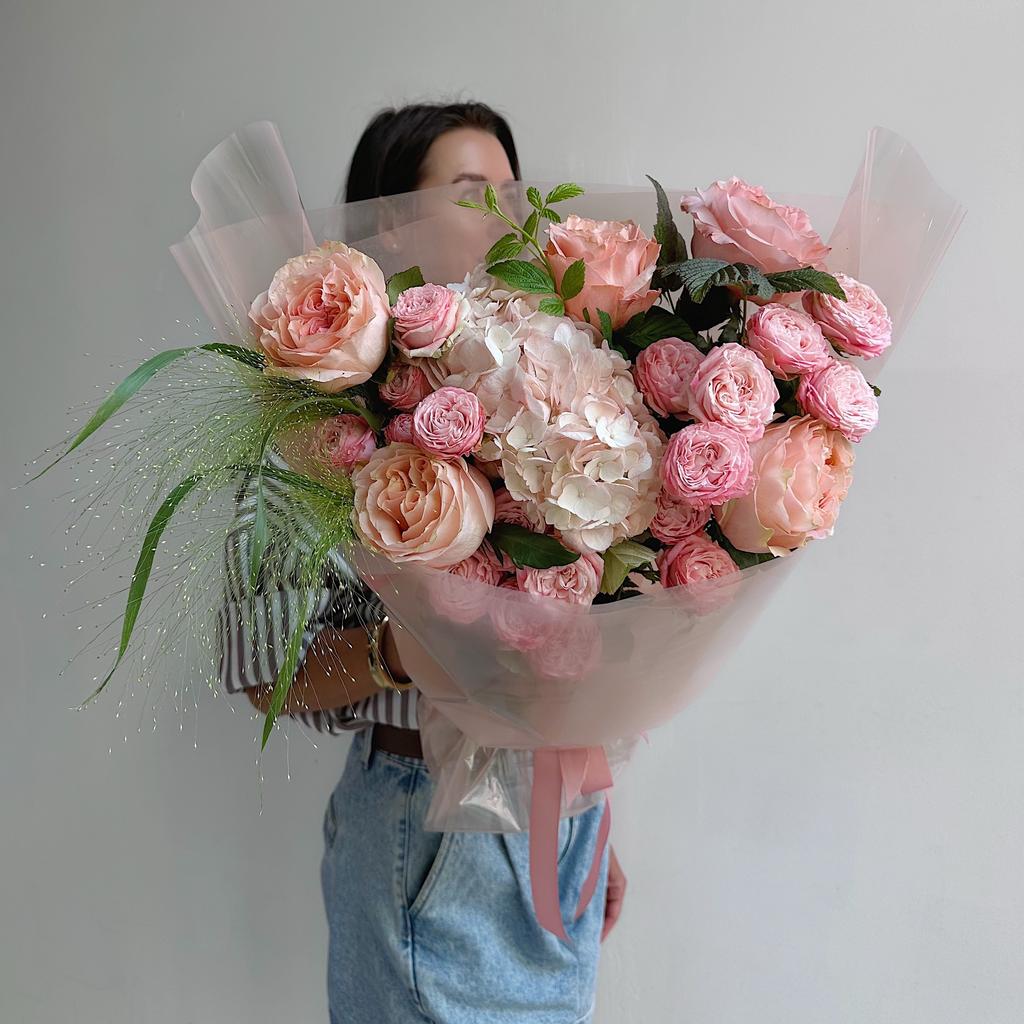 Сицилия (Гортензия, пионовидные розы, малина)